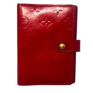 Louis Vuitton LV Agenda PM Diary Cover Vernis Red